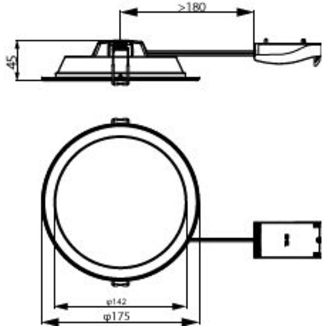 PHILIPS DN065B G4 LED12/830_840_865 12W D150 RD 8719514464438