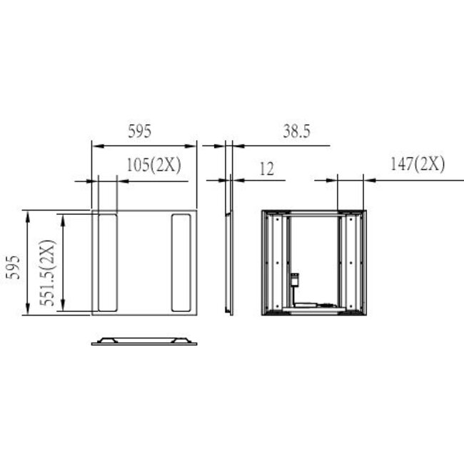 PHILIPS RC136B G4 36_45_60S/840 PSU W60L60 NOC UGR<25 8720169764156