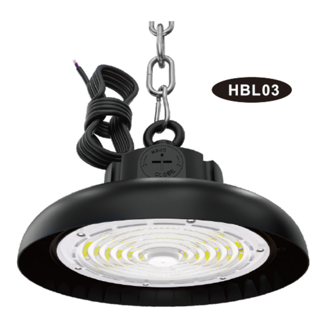 TSONG HBL03 LED UFO Highbay 150W 4000K IP65 DIM 1-10V PH DTC 150Lm/W