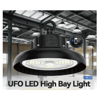 TSONG HBL03 LED UFO Highbay 150W 6000K IP65 DIM 1-10V LIF DTC 180Lm/W