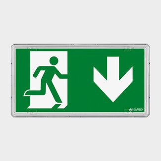 AWEX LED Noodverlichting EXIT L IP65 IK10 1-2W 6000K / 1-3H 30mtr.
