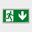 AWEX LED Noodverlichting EXIT L IP65 IK10 1-2W 6000K / 1-3H 30mtr.