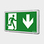 AWEX LED Noodverlichting EXIT L IP65 IK10 1-2W 6000K / 1-3H 30mtr.