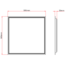 TSONG Backlit LEDpaneel 600x600mm 28W 3CCT CS IP41 WH 140Lm/W UGR<19