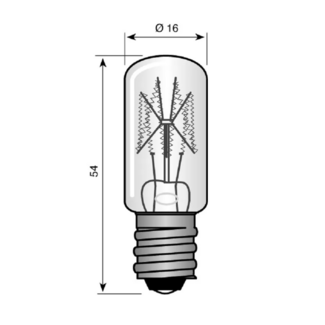CHEAPLIGHTING E14 16x52mm 220-260V 6-10W 871410103969 (*10-pack!)