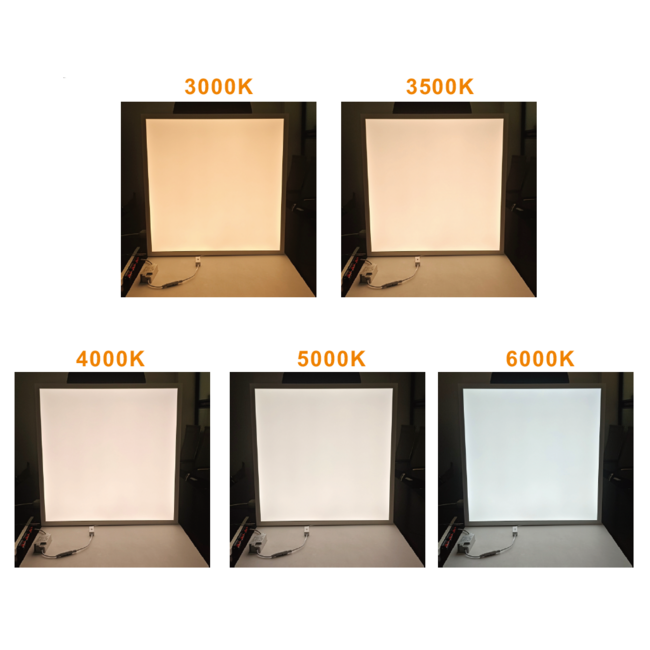 TSONG Backlit LEDpaneel 600x600mm 28W 5CCT CS IP41 wit 140Lm/W