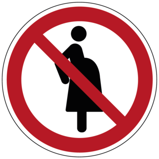 Verboden voor zwangere vrouwen