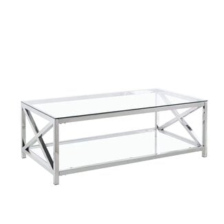 Luxury Living Helen - Salontafel Chrome 130x70