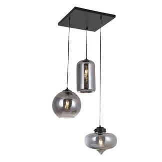 Luxury Living Ava Hanglamp Smoke 3-Bol Mix