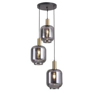 Luxury Living Hanglamp Lily  Smoke Gold  3-Licht