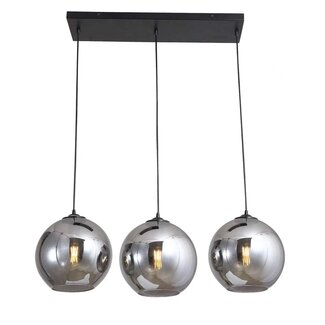 Luxury Living Hanglamp Smoke 3-Bol Recht