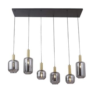 Luxury Living Hanglamp Lily Smoke Gold 6-Licht