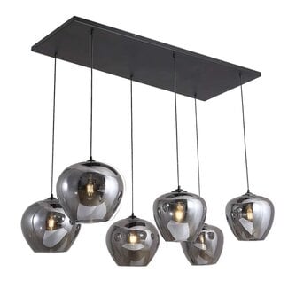 Luxury Living Olivia Hanglamp Smoke 6-Bol