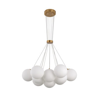 Luxury Living Hanglamp Jenna White Gold | 13-Licht