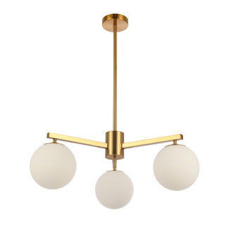 Luxury Living Hanglamp Stella White Gold | 3-Licht