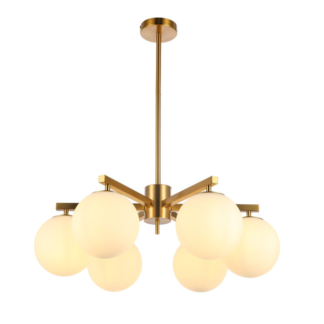 Pendant Lamp Stella White Gold 6-Light