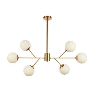 Luxury Living Hanglamp Amy White Gold