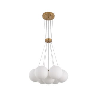 Luxury Living Hanglamp Jenna White Gold 7-Licht