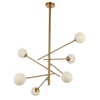 Luxury Living Hanglamp Diana White Gold