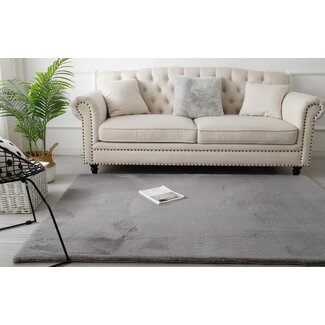 Luxury Living Fluffy Tapijt Dark Grey | 160x230