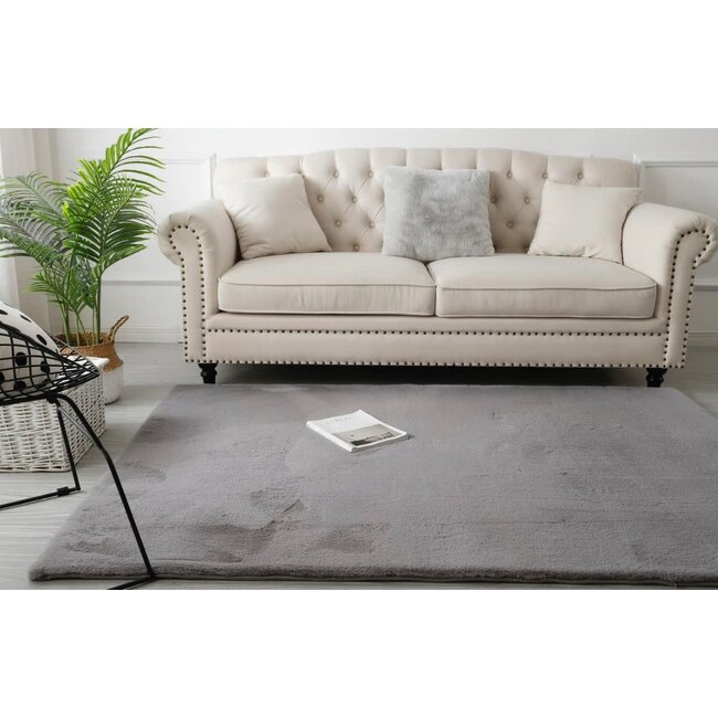 Fluffy Tapijt Dark Grey | 200x290