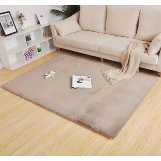 Luxury Living Fluffy Tapijt Taupe | 160x230