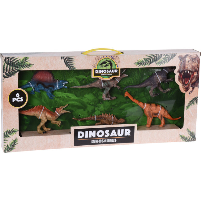 DINO 15CM SET VAN 6STS 2ASS