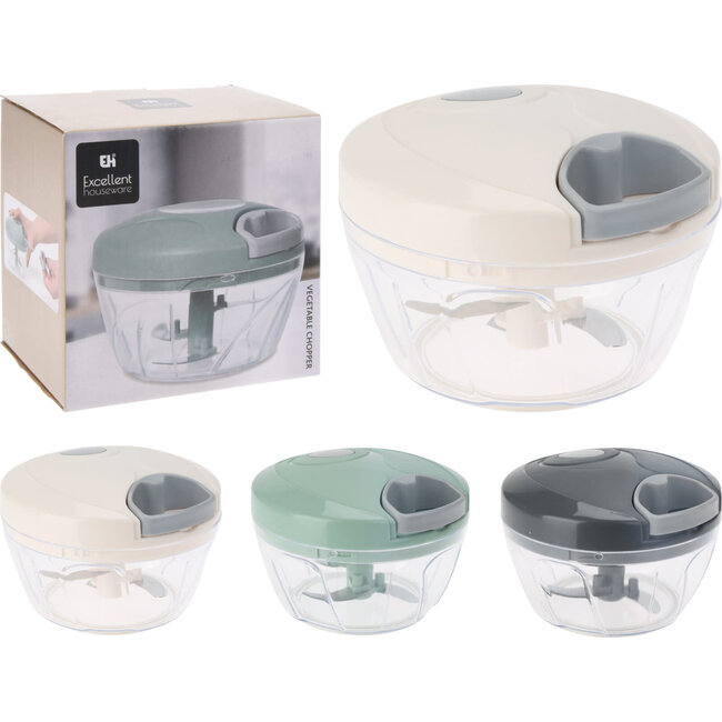 GROENTEHAKKER 13X9CM 3ASS KLEUR