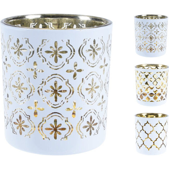 THEELICHTHOUDER GLAS 7X8CM