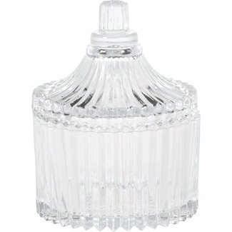 BONBONNIERE GLAS 80ML MET DEKSEL