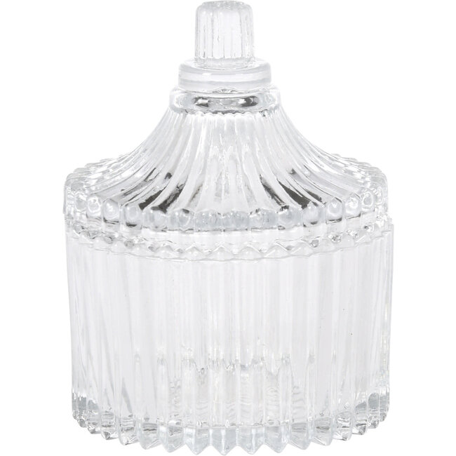 BONBONNIERE GLAS 80ML MET DEKSEL