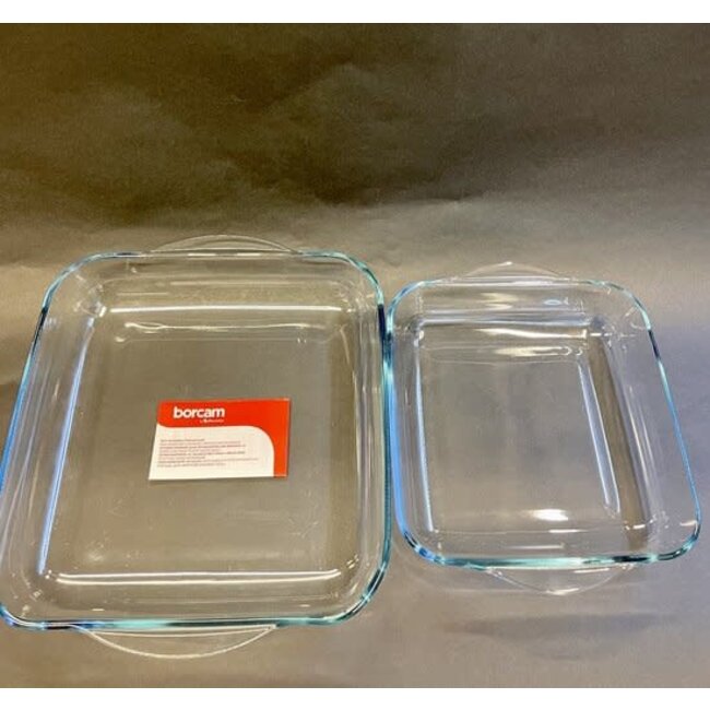 Pasabahce 2 Borcam Vierkant Glas Ovenschaal | 1950cc