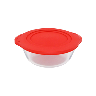 Pasabahce Pasabahce 1 Borcam Rond incl. Rood Deksel | 1450cc