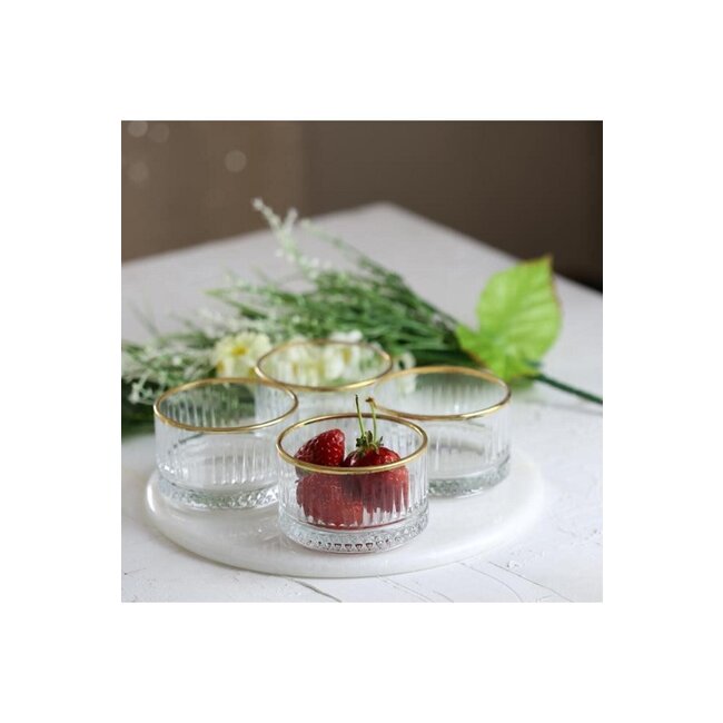 Pasabahce 4 Elysia Rond Snackkom Goud | 235ml