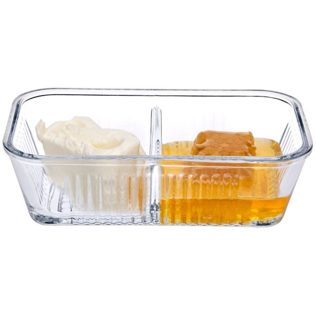Pasabahce Butter Dish and Honey Jar Glass | 480 ml