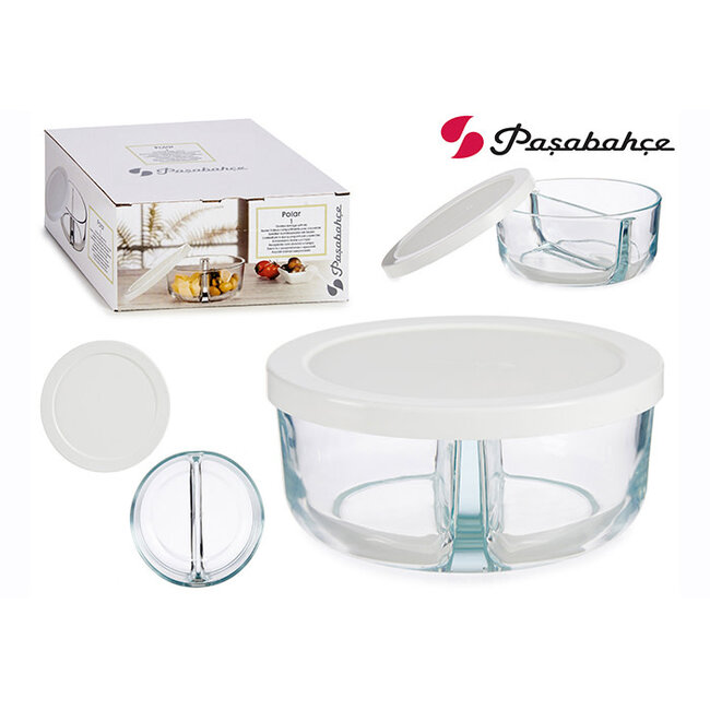 Pasabahce 1 Polar Storage Jar | White Lid | 785cc