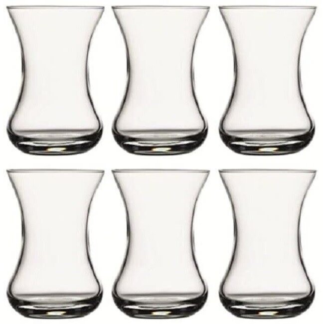 Pasabahce 6 Ince Belli Tea Glasses | 125ml