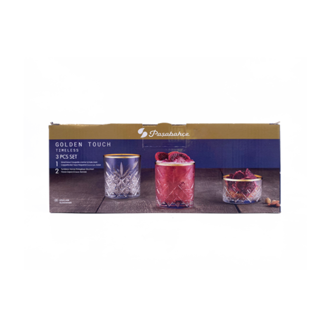 Pasabahce 3 Timeless Whiskey Drink Glazen | 345cc