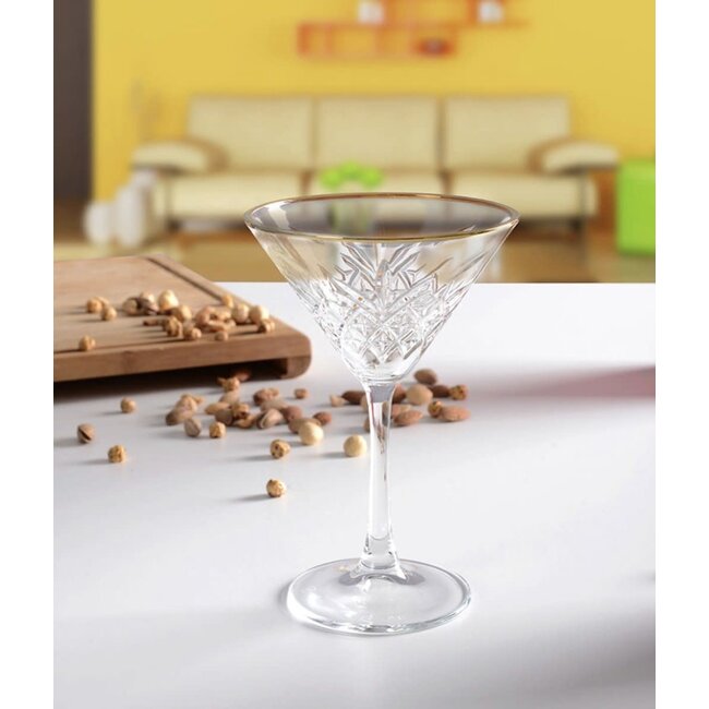 Pasabahce 4 Timeless Martini Drinkglazen Goud | 230ml