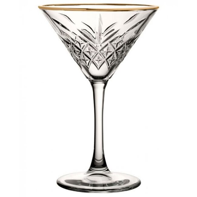 Pasabahce 4 Timeless Martini Drinkglazen Goud | 230ml