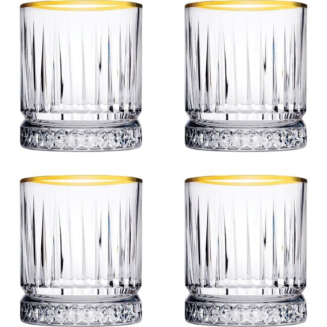 Pasabahce 4 Elysia Drink Glass Gold | 210cc