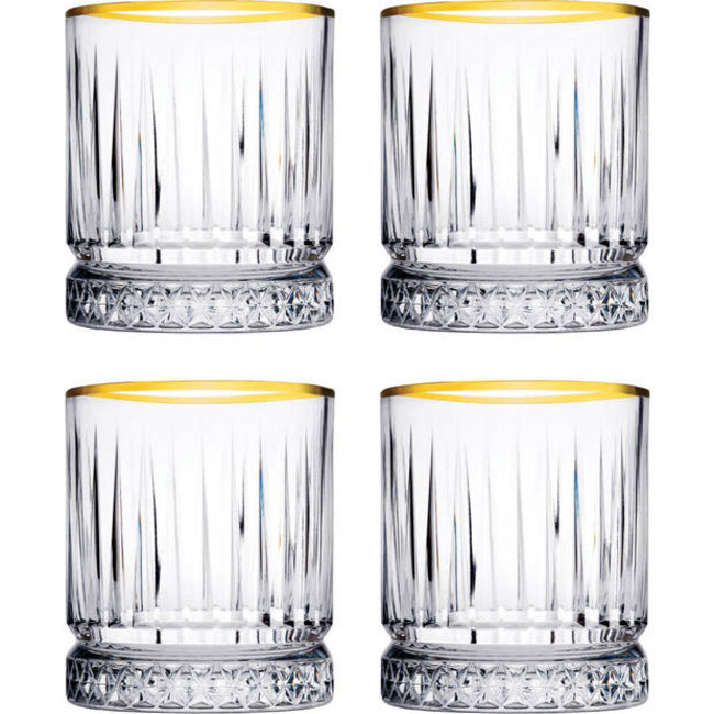 Pasabahce 4 Elysia Drinkglazen Goud | 355ml