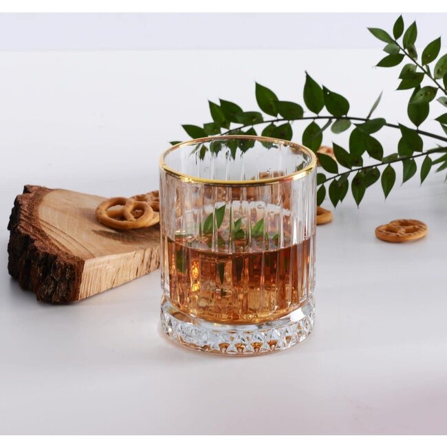 Pasabahce 4 Elysia Drinkglazen Goud | 355ml