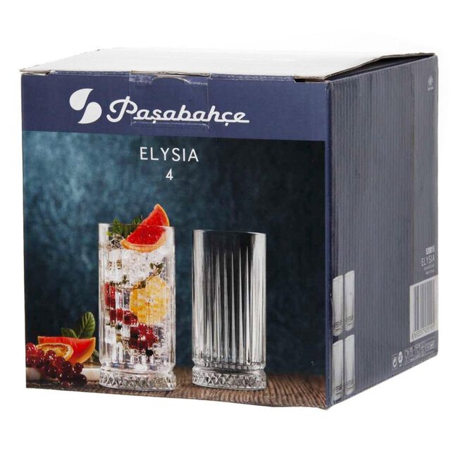 Pasabahce 4 Elysia Lang Drinkglazen | 435ml