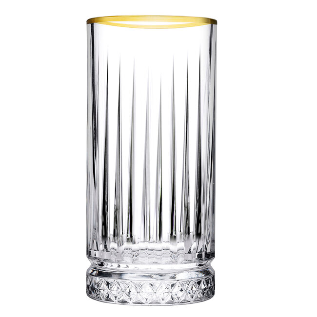 Pasabahce 4 Elysia Drink Glass Gold | 450cc