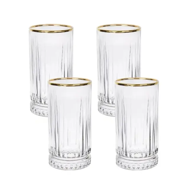 Pasabahce 4 Elysia Lang Drinkglazen Goud | 450ml