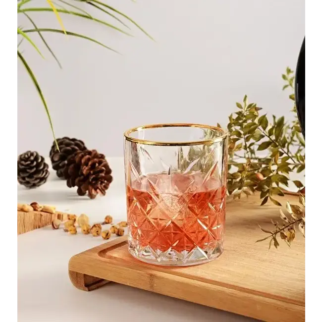 Pasabahce Timeless Golden Touch Glazen 520414