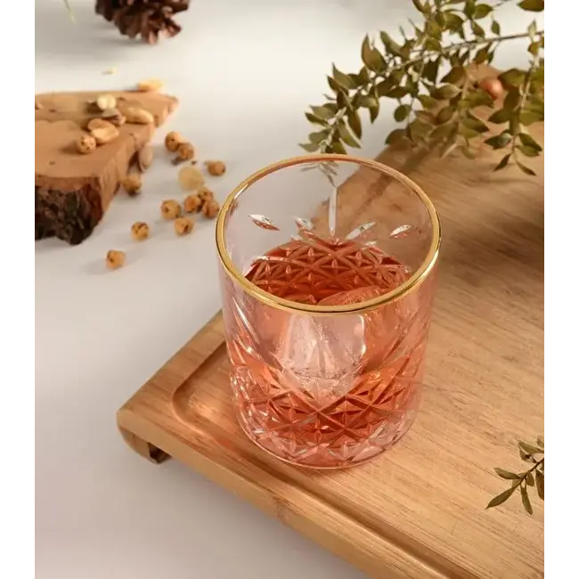 Pasabahce Timeless Golden Touch Glazen 520414