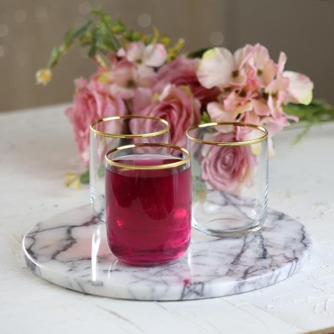 Pasabahce 6 Iconic Drinking Glasses Gold | 280 ml