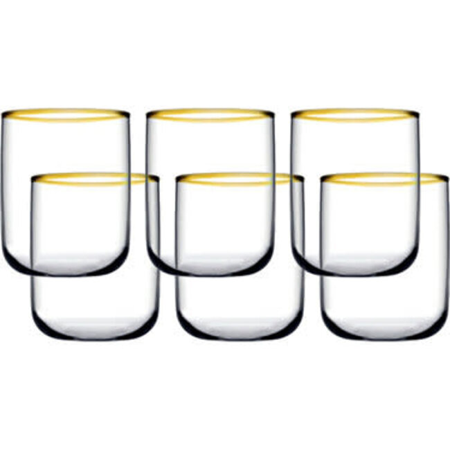 Pasabahce 6 Iconic Drinkglazen Goud | 280ml